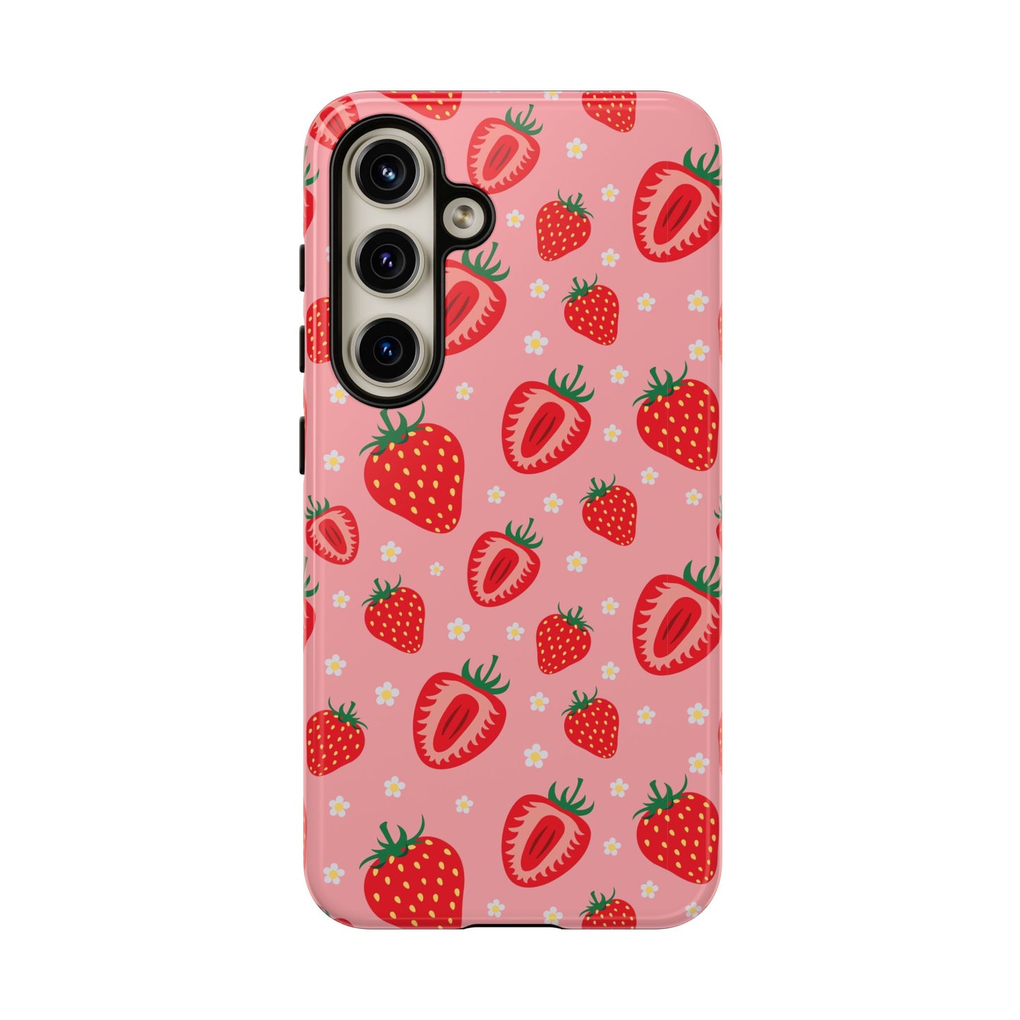 Berry Strawberry: Fruit-inspired phone case for iPhone, Samsung Galaxy and Google Pixel devices