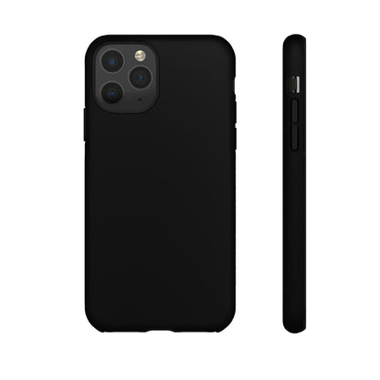 Space Black: Pure black phone case for iPhone, Samsung Galaxy and Google Pixel devices