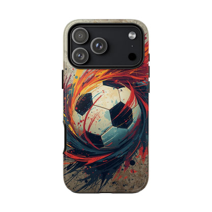 Football Swirl: Phone Case for iPhone, Samsung Galaxy and Google Pixel devices