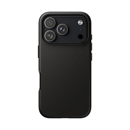 Space Black: Pure black phone case for iPhone, Samsung Galaxy and Google Pixel devices