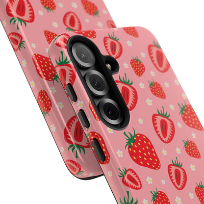 Berry Strawberry: Fruit-inspired phone case for iPhone, Samsung Galaxy and Google Pixel devices
