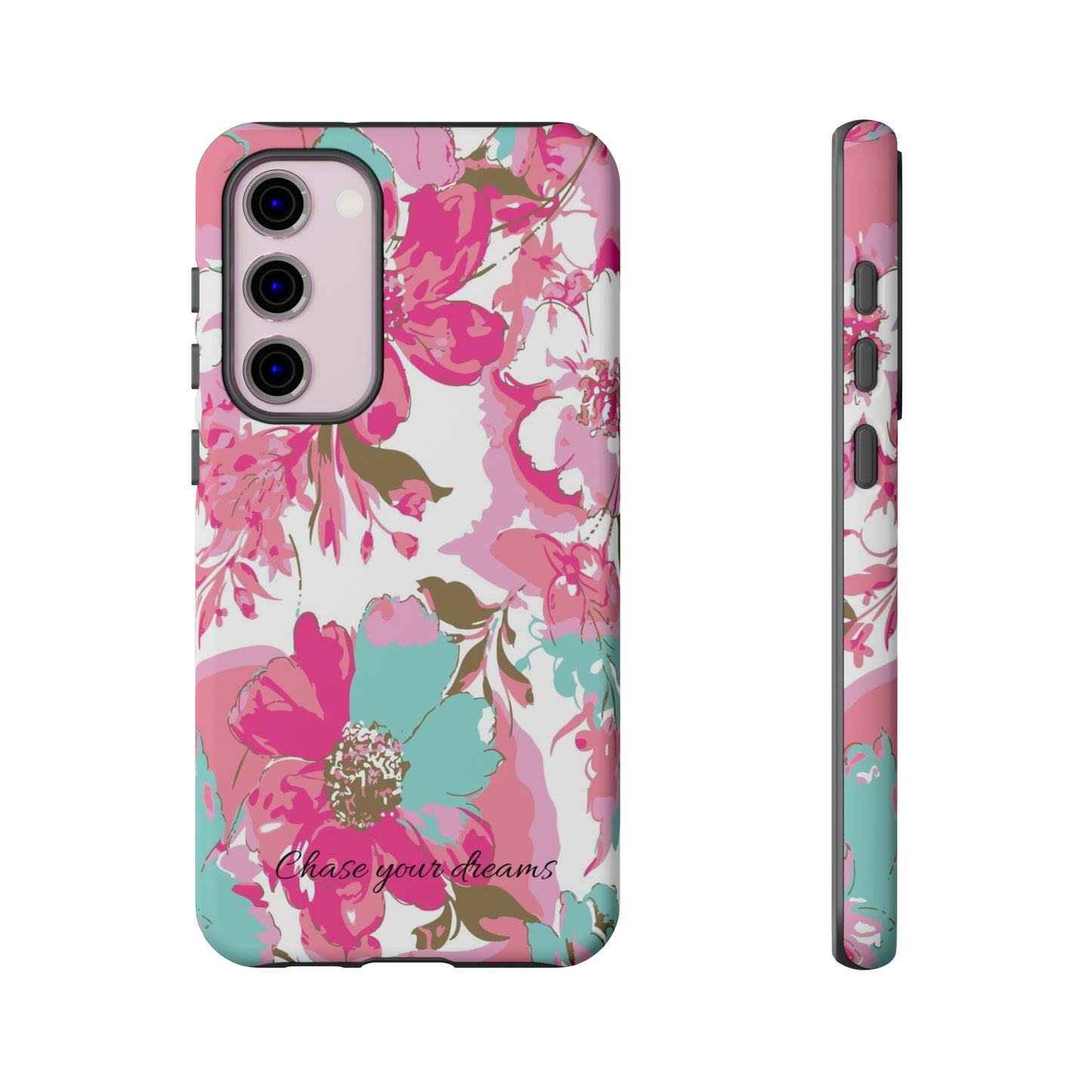 Chase your dreams: Artistic and elegant phone case for Apple iPhone, Samsung Galaxy and Pixel devices