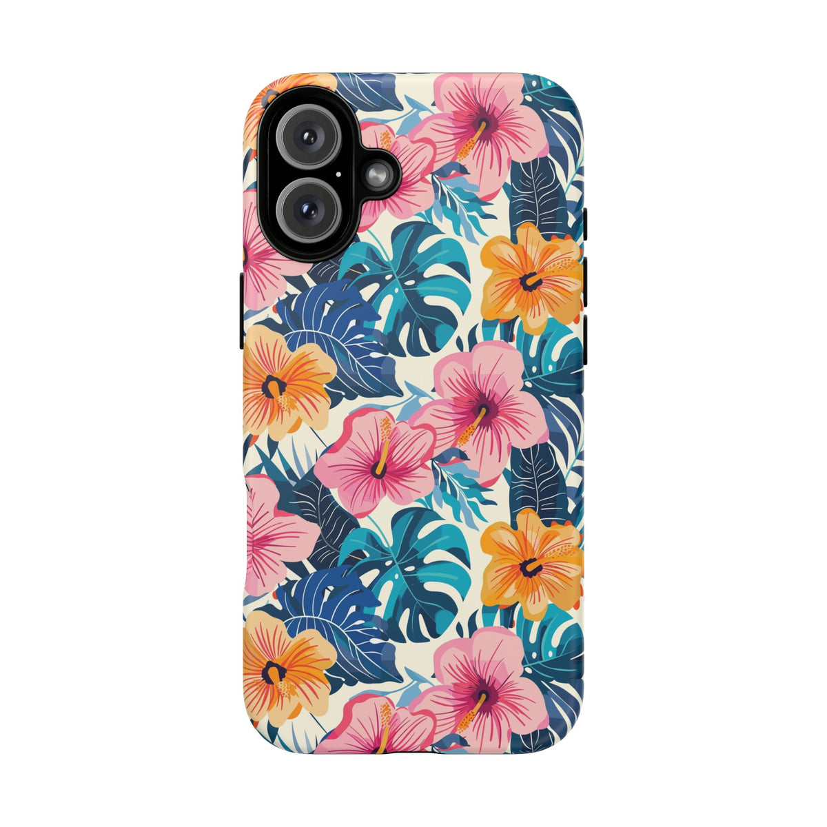 Hibiscus Bloom: Cute Floral Phone Case for iPhone, Samsung and Google Pixel