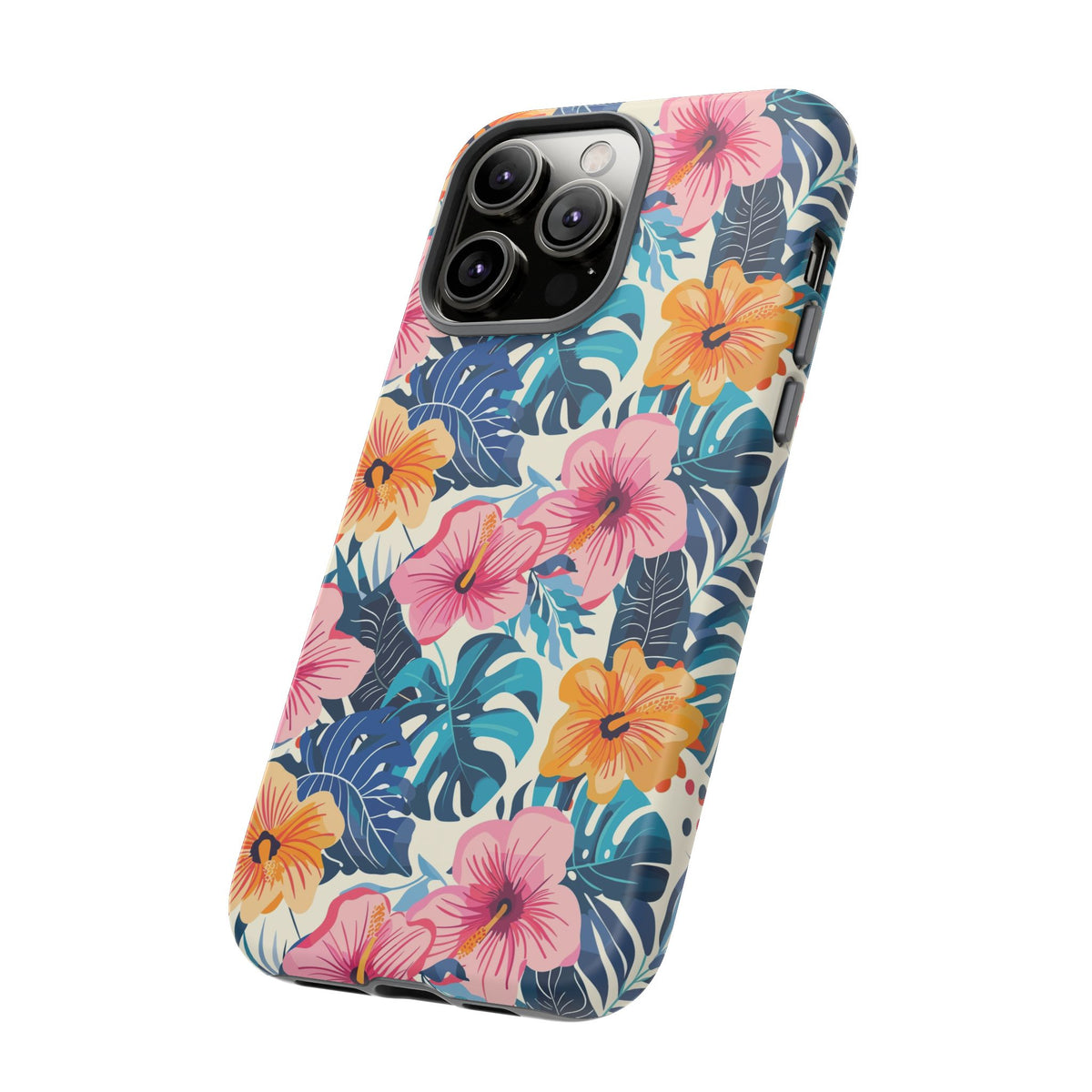 Hibiscus Bloom: Cute Floral Phone Case for iPhone, Samsung and Google Pixel