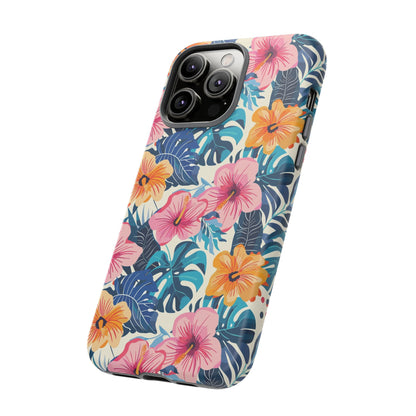 Hibiscus Bloom: Cute Floral Phone Case for iPhone, Samsung and Google Pixel