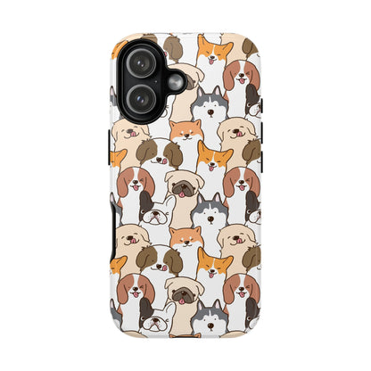 Cute Dogs Charm Phone Case for iPhone, Samsung Galaxy and Google Pixel devices