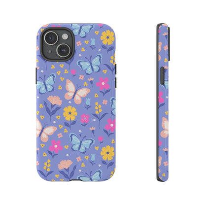 Lavender Butterflies: Tough Phone Case for iPhone, Samsung Galaxy and Google Pixel