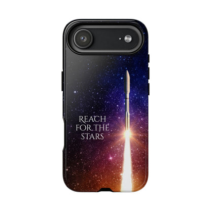 Reach for the Stars: Rocket-illustrated phone case for iPhone, Samsung Galaxy and Pixel devices