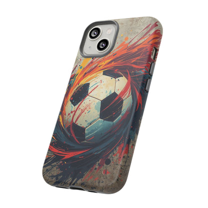 Football Swirl: Phone Case for iPhone, Samsung Galaxy and Google Pixel devices