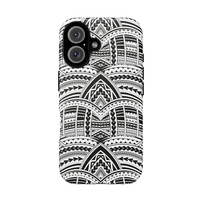 Tatoeage: telefoonhoesje met tribalpatroon voor iPhone, Samsung Galaxy en Google Pixel