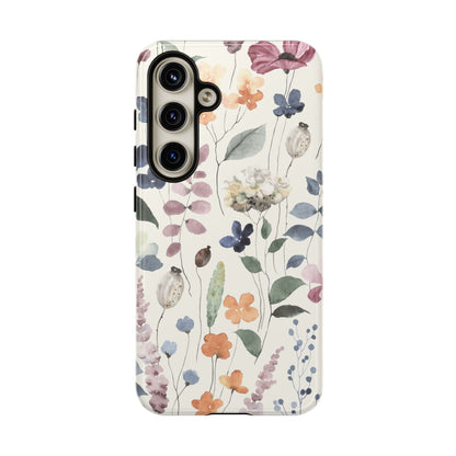 Floral prints phone case for iPhone, Samsung Galaxy and Pixel devices