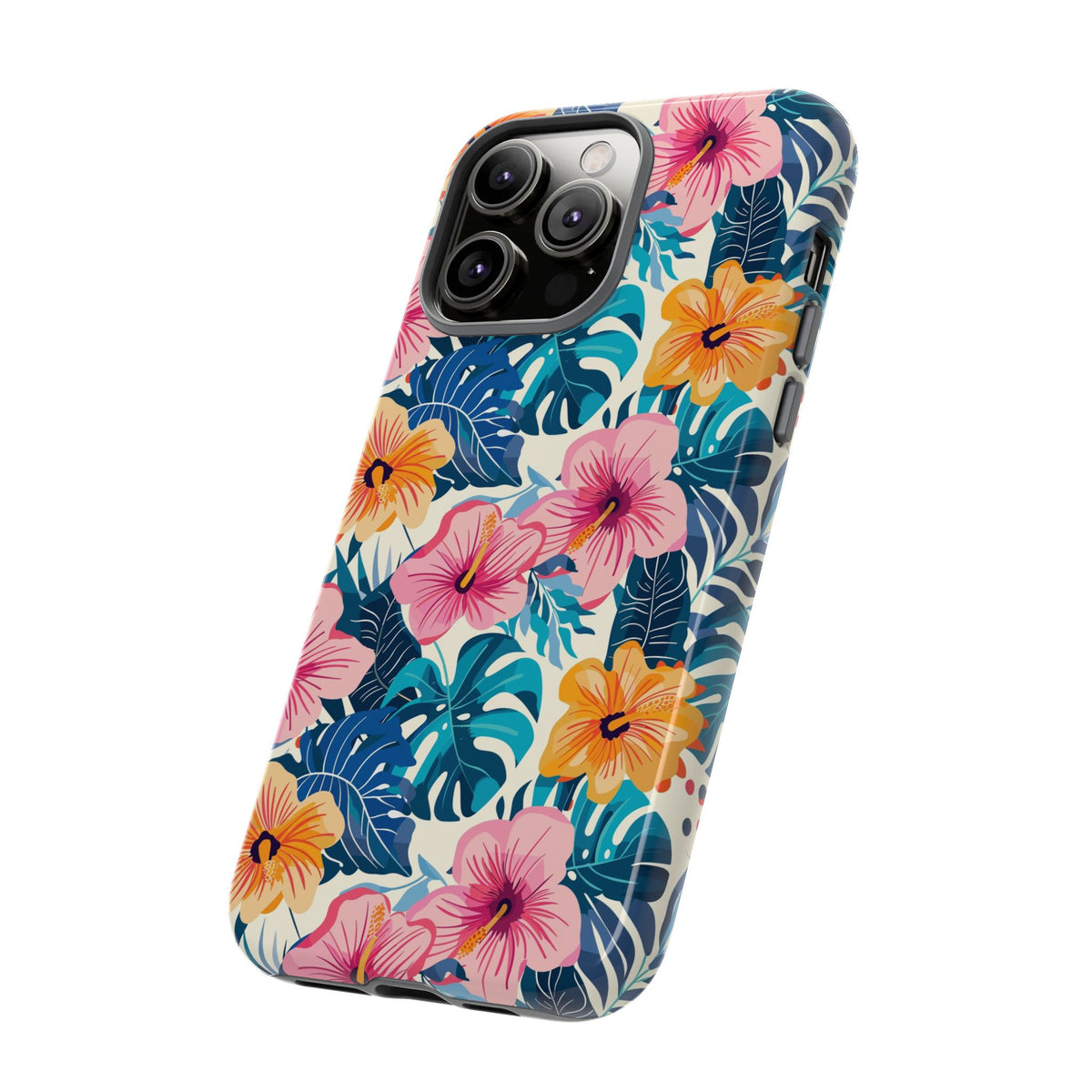 Hibiscus Bloom: Cute Floral Phone Case for iPhone, Samsung and Google Pixel