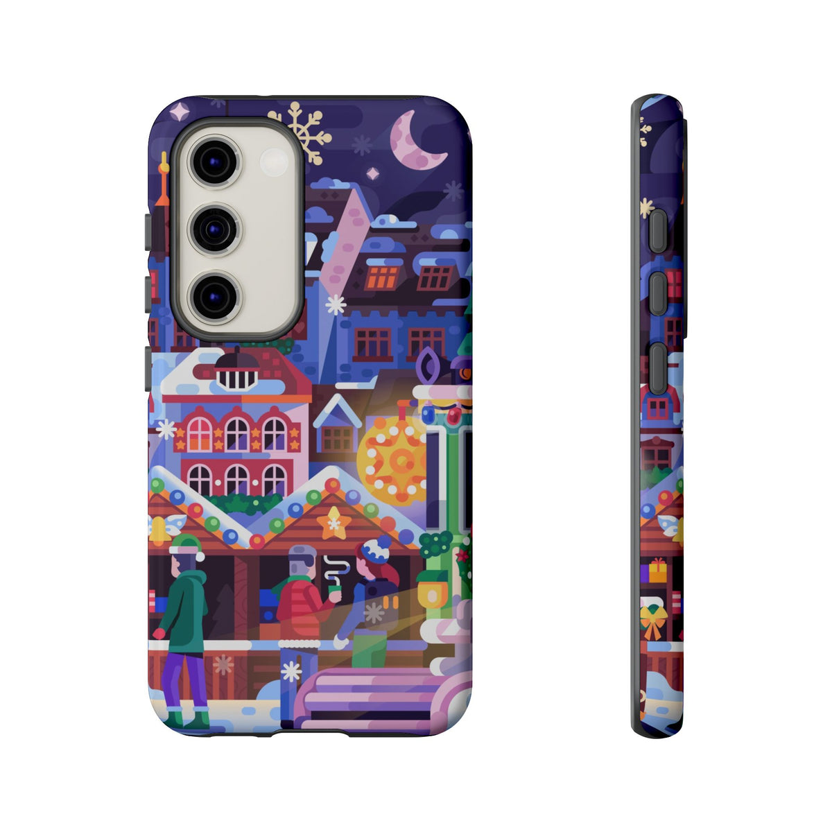 Christmas Fair in Old Town: Holiday-Themed case for iPhone, Samsung Galaxy and Google Pixel