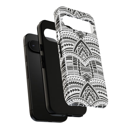 Tatoeage: telefoonhoesje met tribalpatroon voor iPhone, Samsung Galaxy en Google Pixel