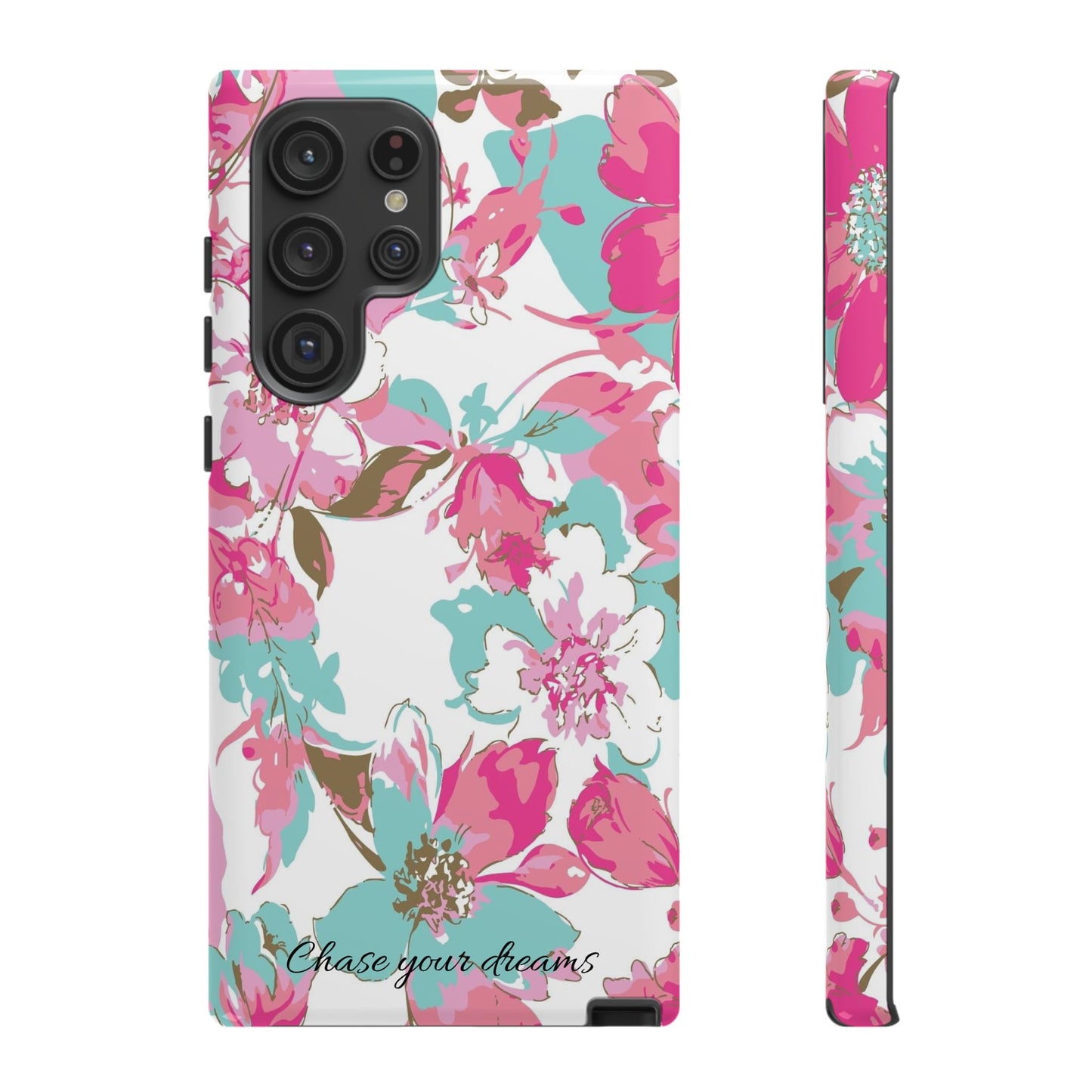 Chase your dreams: Artistic and elegant phone case for Apple iPhone, Samsung Galaxy and Pixel devices