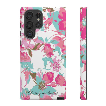 Chase your dreams: Artistic and elegant phone case for Apple iPhone, Samsung Galaxy and Pixel devices