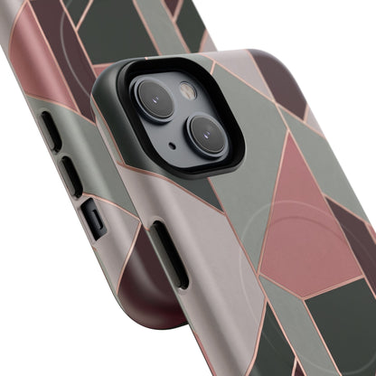 Geometric Luxe MagSafe Phone Case for iPhone