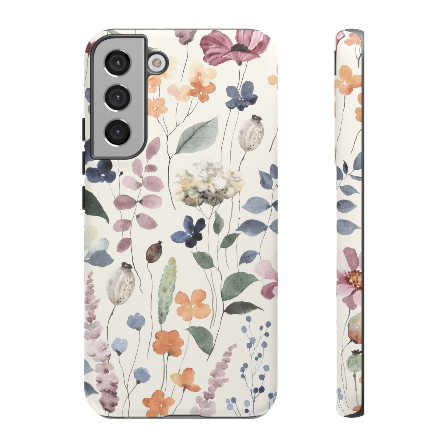 Floral prints phone case for iPhone, Samsung Galaxy and Pixel devices