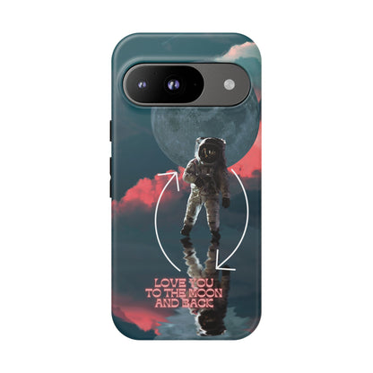 Love You to the Moon and Back: Romance-themed phone case for iPhone, Samsung Galaxy and Google Pixel devices