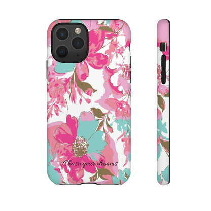 Chase your dreams: Artistic and elegant phone case for Apple iPhone, Samsung Galaxy and Pixel devices