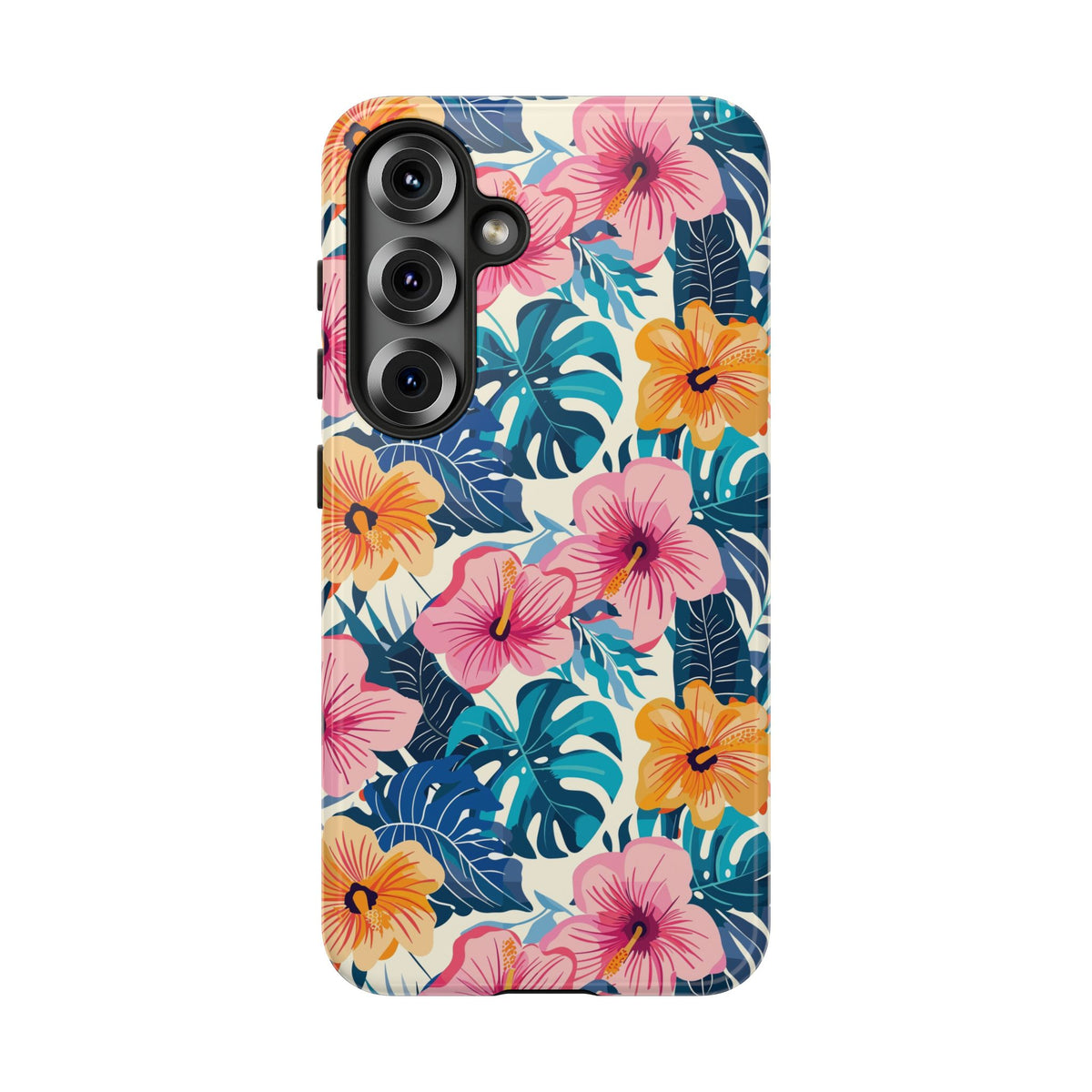 Hibiscus Bloom: Cute Floral Phone Case for iPhone, Samsung and Google Pixel