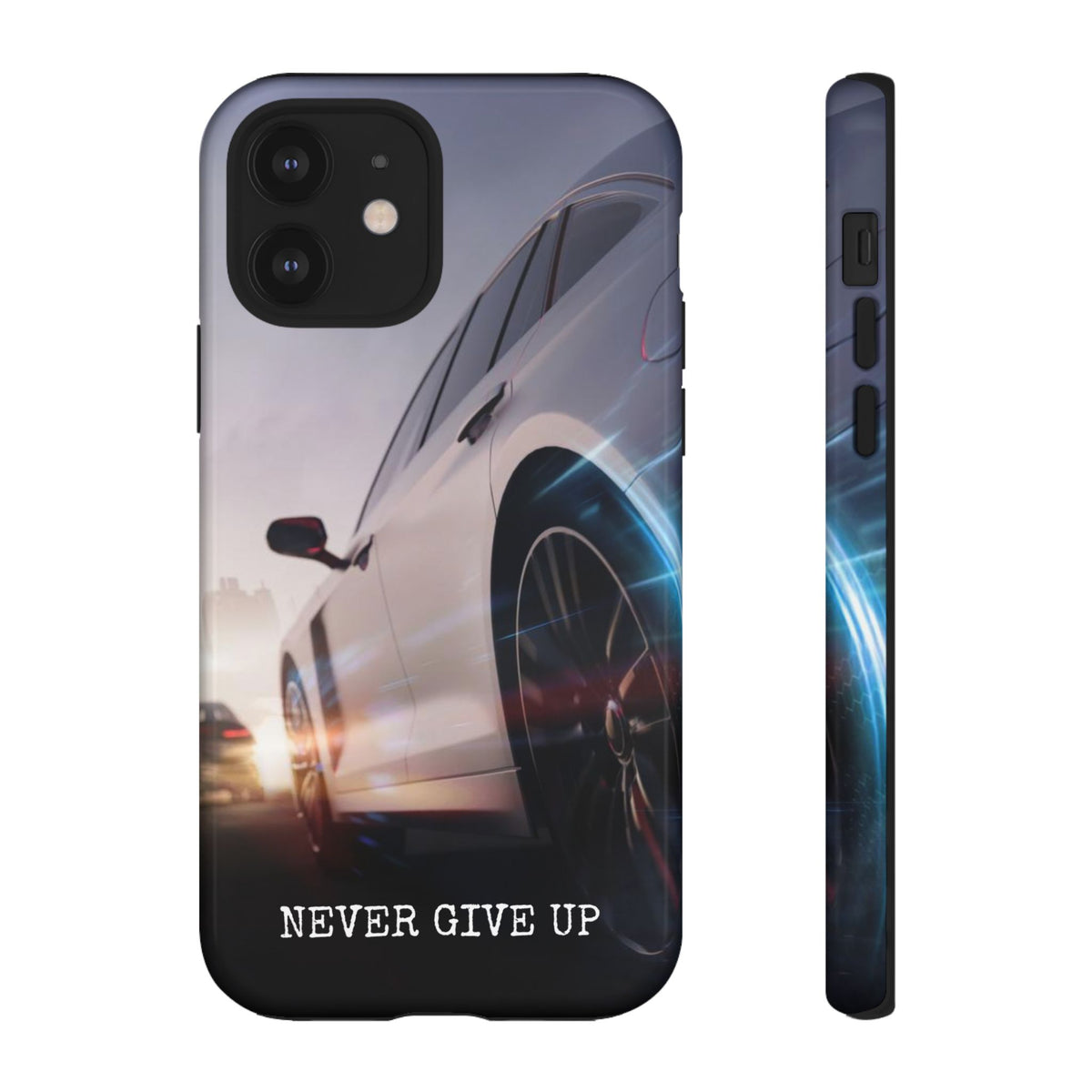 Never Give Up:  Motivational Phone Case for iPhone, Samsung Galaxy and Google Pixel devices