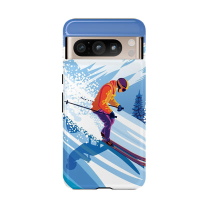 Glacier Rush: Ice Ski inspired phone case for iPhone, Samsung Galaxy and Google  Pixel devices