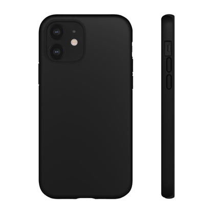 Space Black: Pure black phone case for iPhone, Samsung Galaxy and Google Pixel devices