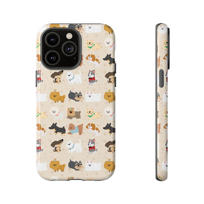 Cute Dogs: Tough Case for iPhone, Samsung Galaxy and Google Pixel devices