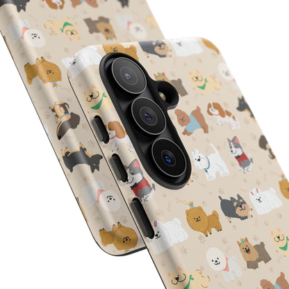 Cute Dogs: Tough Case for iPhone, Samsung Galaxy and Google Pixel devices