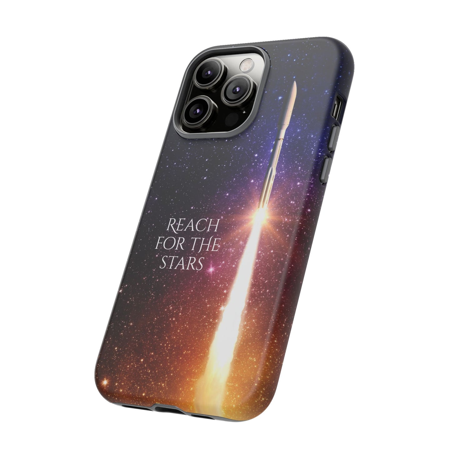 Reach for the Stars: Rocket-illustrated phone case for iPhone, Samsung Galaxy and Pixel devices