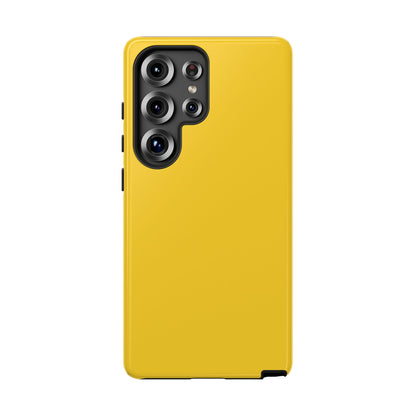 Luscious Yellow: Plain Sunburst-Inspired Color for iPhone, Samsung Galaxy and Google Pixel devices