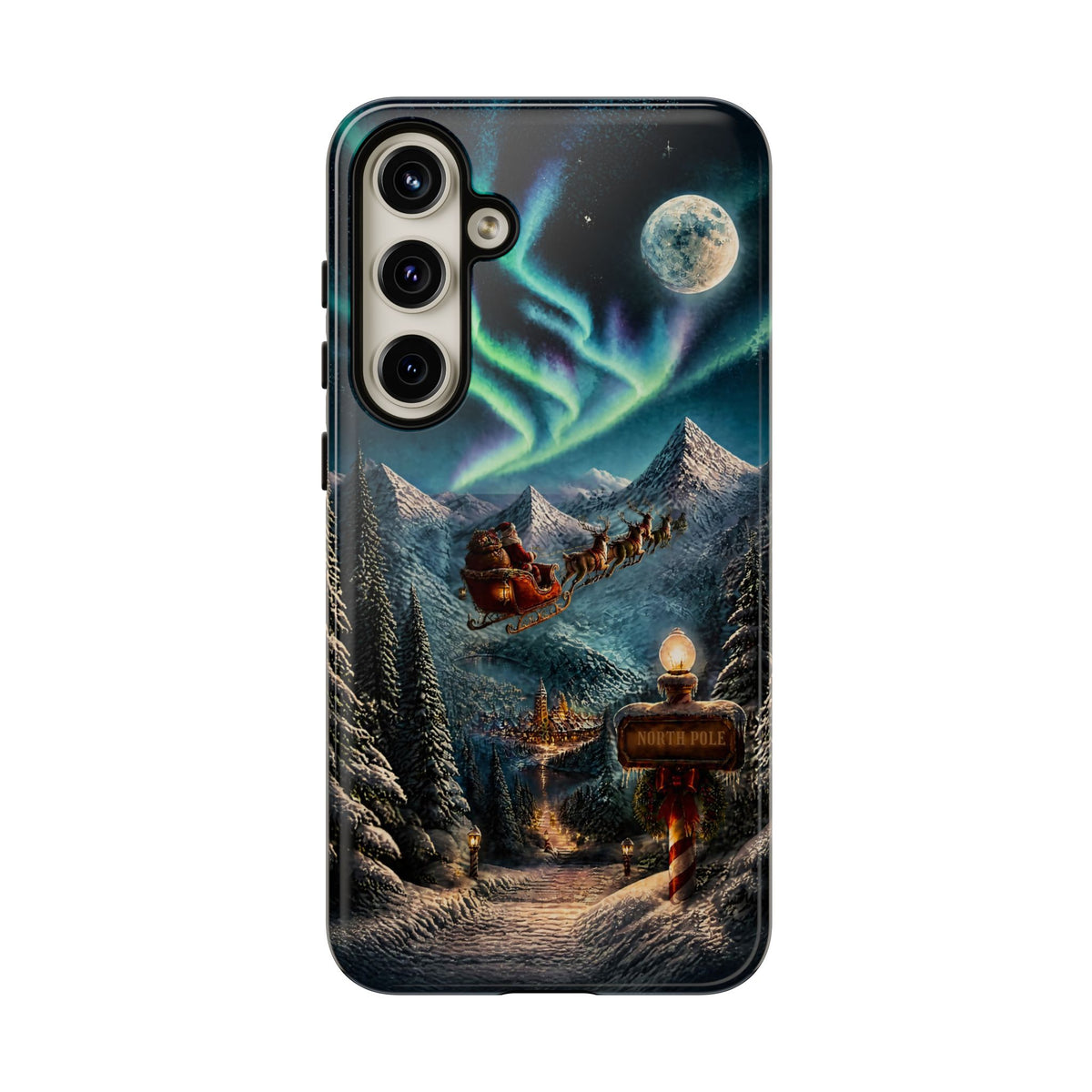 Santa Claus North Pole Adventure: Christmas Themed Phone Case for iPhone, Samsung Galaxy and Google Pixel devices