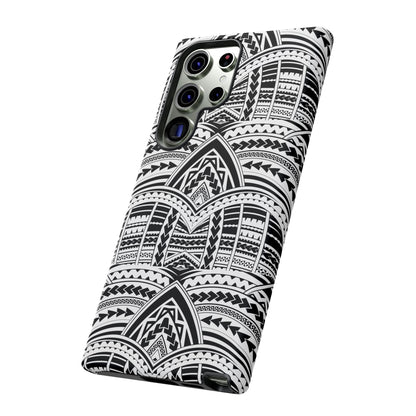 Tatoeage: telefoonhoesje met tribalpatroon voor iPhone, Samsung Galaxy en Google Pixel