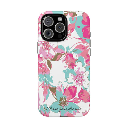 Chase your dreams: Artistic and elegant phone case for Apple iPhone, Samsung Galaxy and Pixel devices
