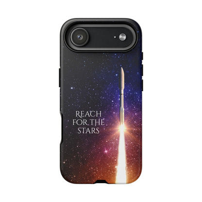 Reach for the Stars: Rocket-illustrated phone case for iPhone, Samsung Galaxy and Pixel devices