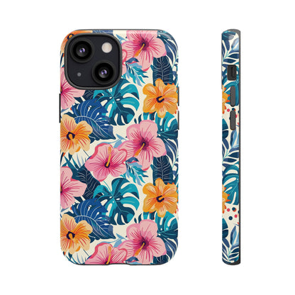 Hibiscus Bloom: Cute Floral Phone Case for iPhone, Samsung and Google Pixel