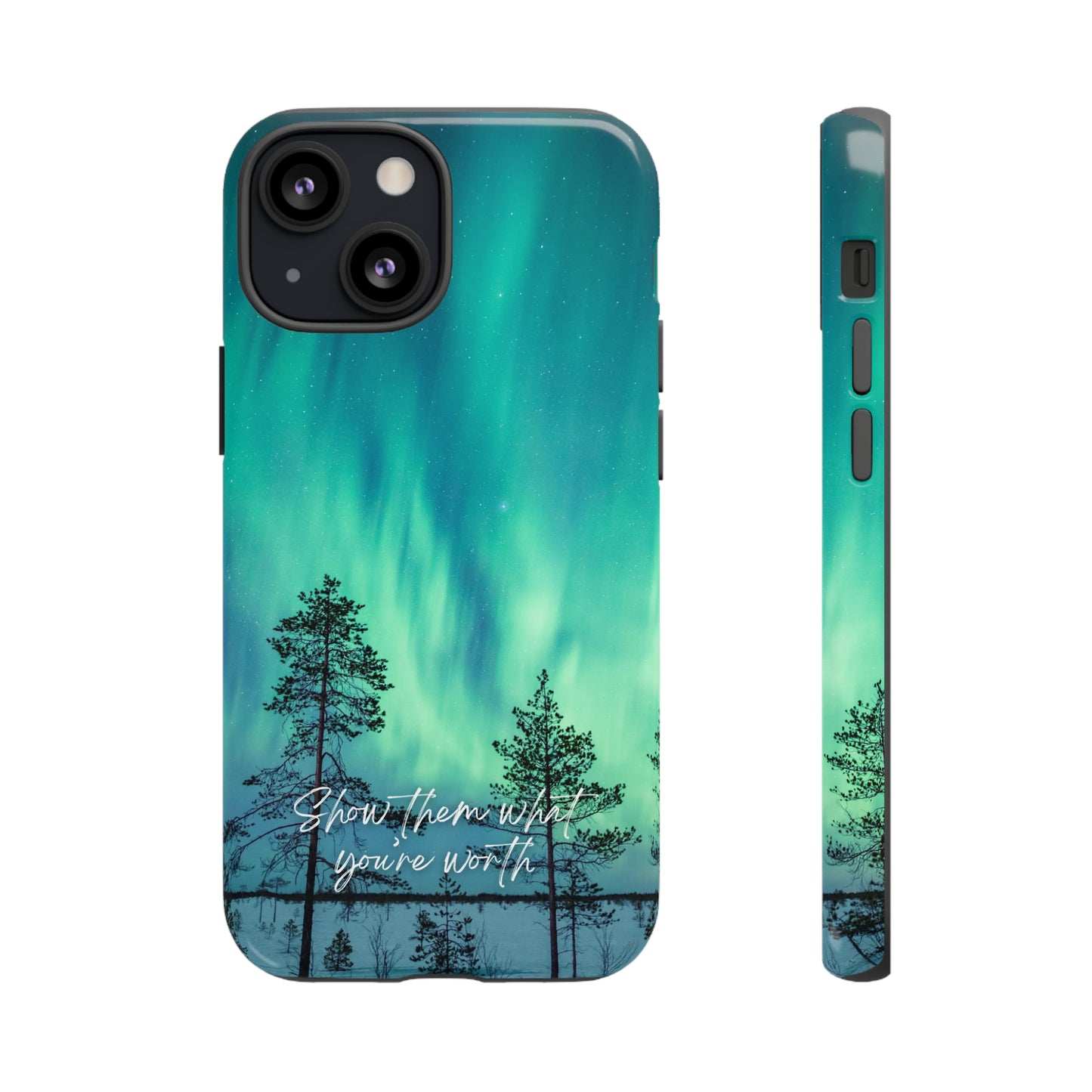 Show them what you're worth: Aurora borealis-inspired phone case for iPhone, Galaxy and Pixel devices