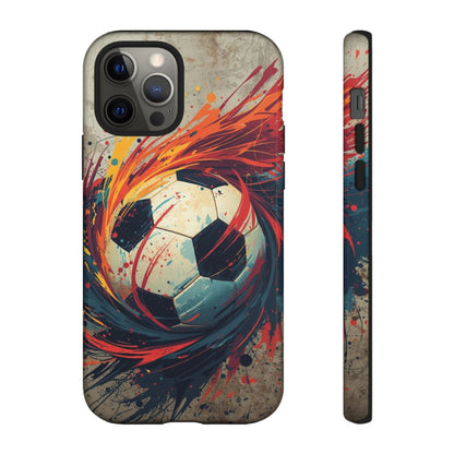 Football Swirl: Phone Case for iPhone, Samsung Galaxy and Google Pixel devices