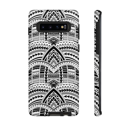 Tatoeage: telefoonhoesje met tribalpatroon voor iPhone, Samsung Galaxy en Google Pixel