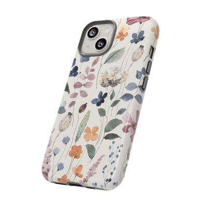 Floral prints phone case for iPhone, Samsung Galaxy and Pixel devices