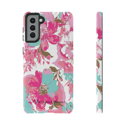 Chase your dreams: Artistic and elegant phone case for Apple iPhone, Samsung Galaxy and Pixel devices