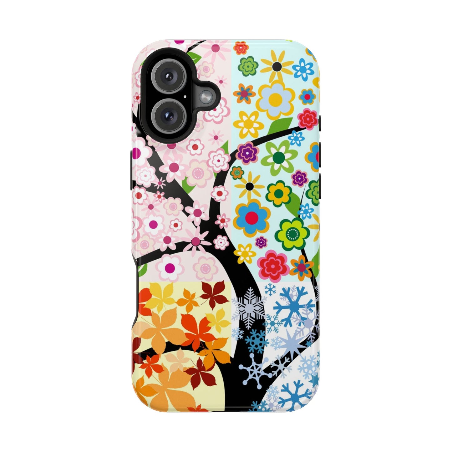 Four Seasons (MagSafe version): Fall, Winter, Spring and Summer inspired phone case for iPhone