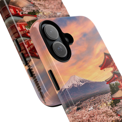 Cherry Blossoms Mt. Fuji phone case for iPhone, Galaxy and Pixel devices