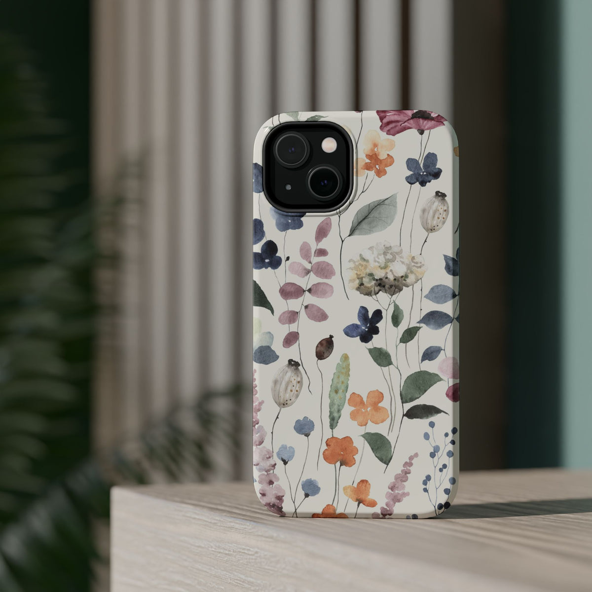 Floral prints phone case for iPhone (MagSafe version)