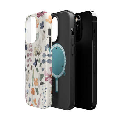 Floral prints phone case for iPhone (MagSafe version)