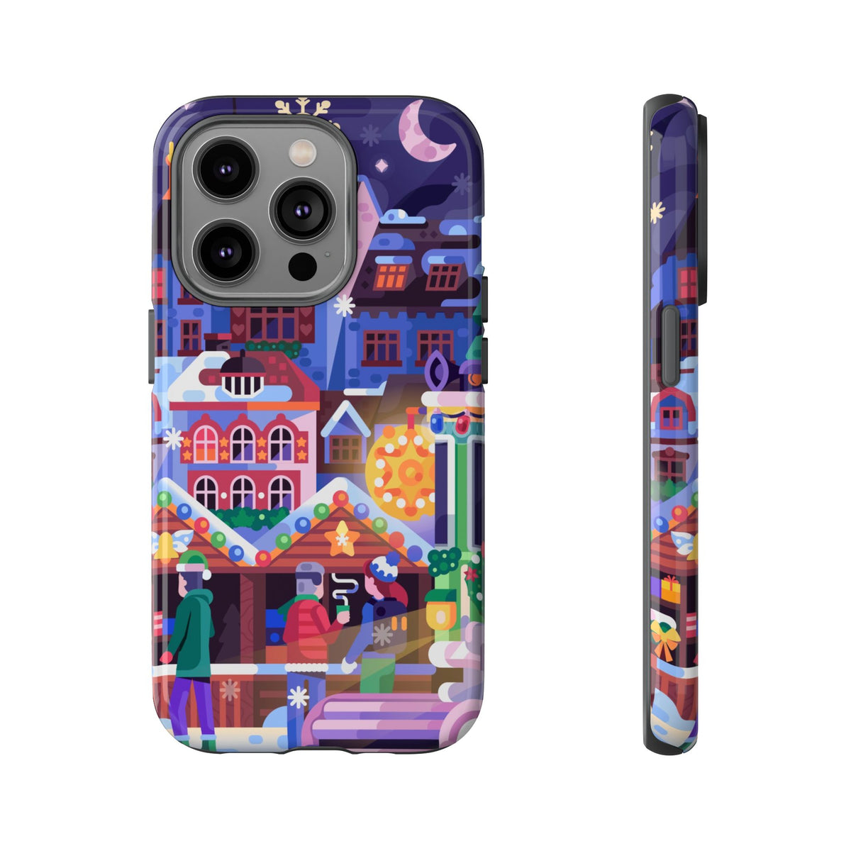 Christmas Fair in Old Town: Holiday-Themed case for iPhone, Samsung Galaxy and Google Pixel