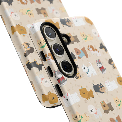 Cute Dogs: Tough Case for iPhone, Samsung Galaxy and Google Pixel devices