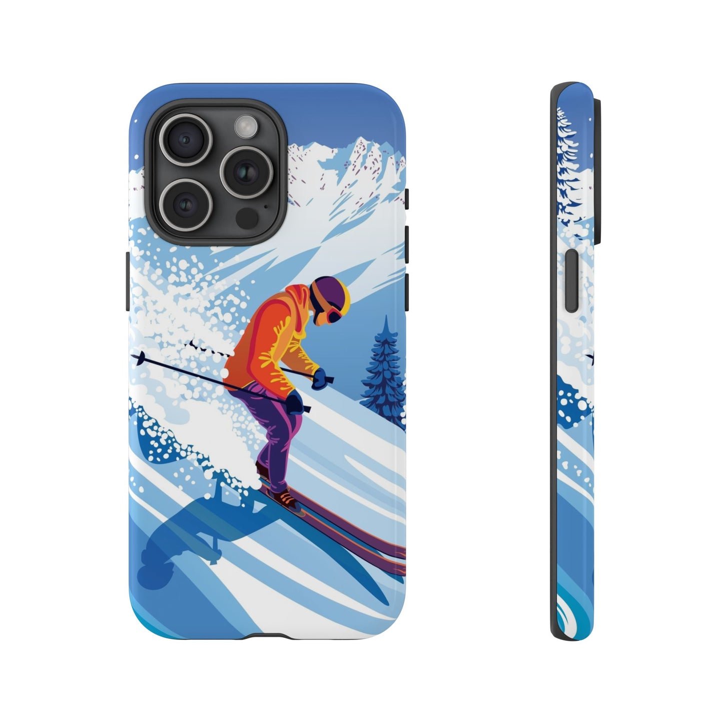 Glacier Rush: Ice Ski inspired phone case for iPhone, Samsung Galaxy and Google  Pixel devices