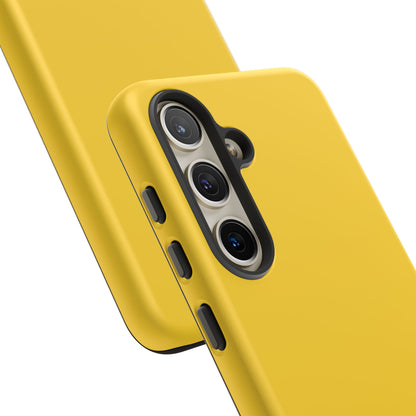Luscious Yellow: Plain Sunburst-Inspired Color for iPhone, Samsung Galaxy and Google Pixel devices